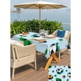 thumbnail image 5 of Outdoor Tablecloth with Umbrella Hole for Patio/Picnic/Party/Camping, Watercolor Football Waterproof Table Cloth Rectangle Table Cover Washable, Modern Sporty Aesthetic Blue (52"x 70"), 5 of 9