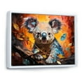 thumbnail image 2 of Designart "Koala Koalas Serenity composition I" Animals Floater Framed Wall Art Print, 2 of 7
