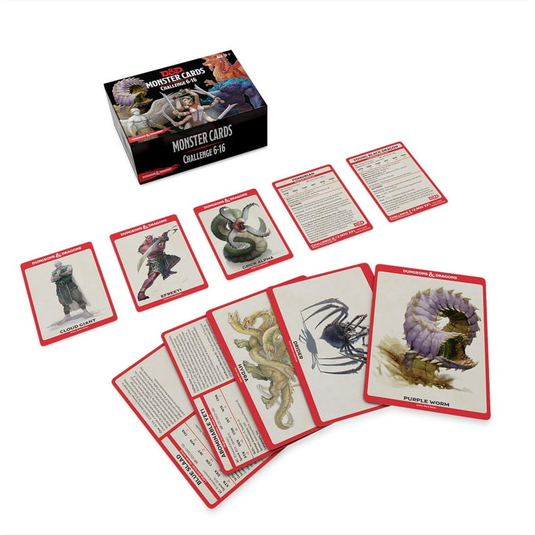 【上品】 & Dungeons Dragons: Game Cards Spellbook Monster D&D TRPG・カードゲーム