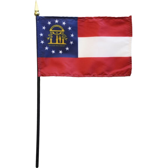 Georgia (2003) - 4"X6" Stick Flag