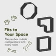 thumbnail image 5 of Metal Dog Playpen, 8-Panel 24" Pet Playpen, Indoor/Outdoor Dog Fence, Foldable, Black, 5 of 9
