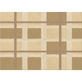 thumbnail image 1 of Ahgly Company Machine Washable Indoor Rectangle Transitional Bronze Brown Area Rugs, 7' x 10', 1 of 7