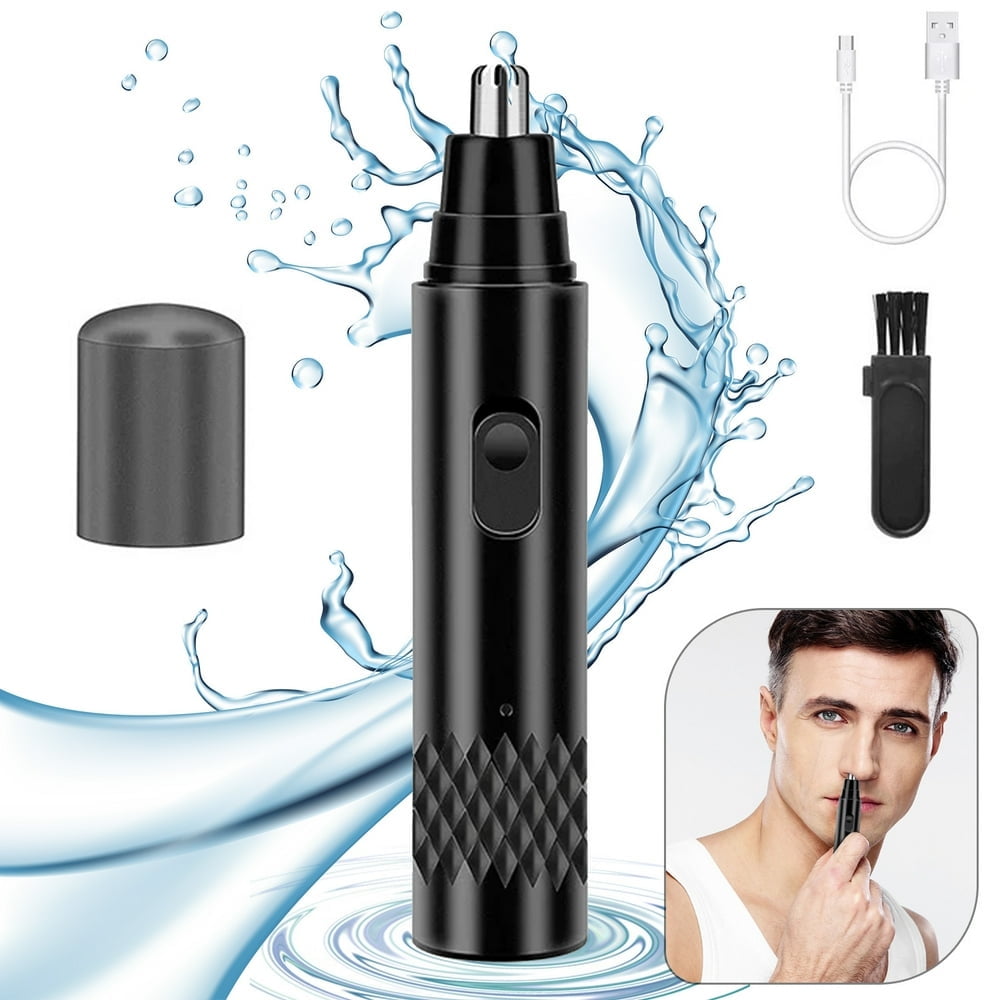 CHOK Nose Hair Trimmer for Men Women Painless USB Rechargeable Ear and Nose Hair Trimmer Clipper Waterproof Dual Edge Blades Eyebrow Facial Hair