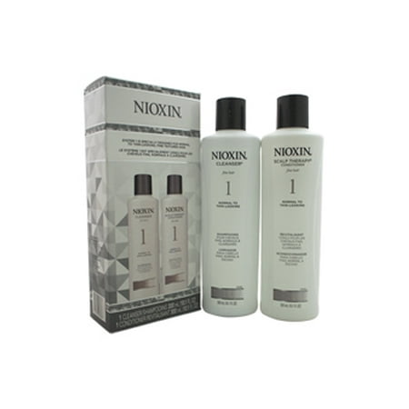 System 1 Cleanser & Scalp Therapy Conditioner Duo BY Nioxin Shampoo & Conditioner 10.1 oz