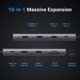 thumbnail image 2 of Estación de acoplamiento UGREEN Revodok Pro 210 10 en 1 USB-C 100W, 2 of 8