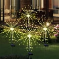thumbnail image 4 of Outdoor Solar-Powered Firework Flower Lights, Waterproof Courtyard Decoration with Adjustable Shape Design, LED Garden Landscape Lamps for Christmas Holiday Decor, Party & Daily Use, 4 of 6