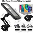 thumbnail image 4 of Bike Phone Mount, Waterproof Motorcycle Phone Mount, 360 Rotatable Bike Phone Holder for iPhone 13/12/11/pro Max/pro/Mini/se/xs/xr, All 4.7"-6.7" Cell, 4 of 5