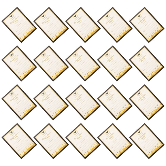 PBPBOX 20Pcs Graduation Ceremony Invitations Assorted Supplies Paper