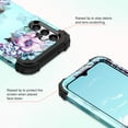 thumbnail image 6 of Casetego compatible with Samsung Galaxy A14 5G Case,[2 Pack Tempered Screen Protector+2 Pack Camera Lens Protector],Shockproof Full Body Protective Phone Cover,Blue Flower, 6 of 7