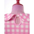 thumbnail image 6 of TiaoBug Kids Girl Plaid Dress White Pink Print Gingham A-Line Dresses Birthday Party Gown Type B 9-10, 6 of 7