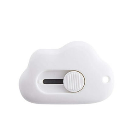 

Vicbovo Cloud Shaped Mini Art Utility Box Cutter Retractable Letter OpenerPortable Suitable For Cutting Envelopes Beige