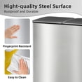 thumbnail image 3 of CONCETTA Kitchen Trash Can, 2×8-Gallon Garbage Can with Lid, Stainless Steel Trash Bin with 2 Removable Inner Buckets, Soft-Close Foot Pedal, Fingerprint-Resistant for Kitchen Home Office, 3 of 9