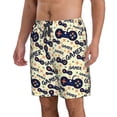 thumbnail image 2 of Bixox Men's Game Controller printing Casual Classic Fit Short Summer Beach Shorts, 2 of 6