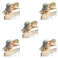 thumbnail image 2 of Sombrero para el sol Qarigey para mujer con ala grande beige plegable y protección solar eficaz, 2 of 6
