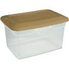 Sterilite 20-Qt Storage Box, Dark Sahara, Set of 6