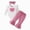 R001-White, variant on NOLDARES Baby Girl Clothes Newborn Infant Fall Outfit Romper Winter Pant Set Headband 3 Pcs Clothes for Girl(Pink,6-9 M)