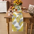 thumbnail image 2 of Yellow Leaves Table Runner 72 Inches, Willow Leaf Country Botanical Branches Bed Runner Dresser Scarves Tabletop for Indoor Outdoor Parties/Ceremony/Banquet, 14" x 72", 2 of 9