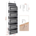 thumbnail image 4 of Upgrade Pocket Over The Door Organizer Storage, 5 Shelf Hanging Door Organizers with 10 Large Capacity Pockets, Anti Tilt 48 lb Load Behind Door Organizer for Bedroom, Bathroom, Pantry, 4 of 9
