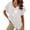 White, variant on Yuncity Linen Shirt Women Short Sleeved Dandelion Print V Neck Loose Casual T Shirt Plus Size S-5Xl