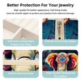 thumbnail image 3 of Elephant Travel Portable Square Jewelry Stand Organizer Storage Box for Rings, Earrings, Necklaces, Bracelets - Suitable for Girls and Women, 3 of 6