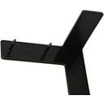 thumbnail image 2 of 2 Pcs Curtain Rod Brackets for 1 Inch Rods, NO Drill,NO Screw,Quick Hang Curtain Brackets Super Carrying Capacity, for Bedroom Kitchen Window Valance Decoration (2pcs, Black), 2 of 9