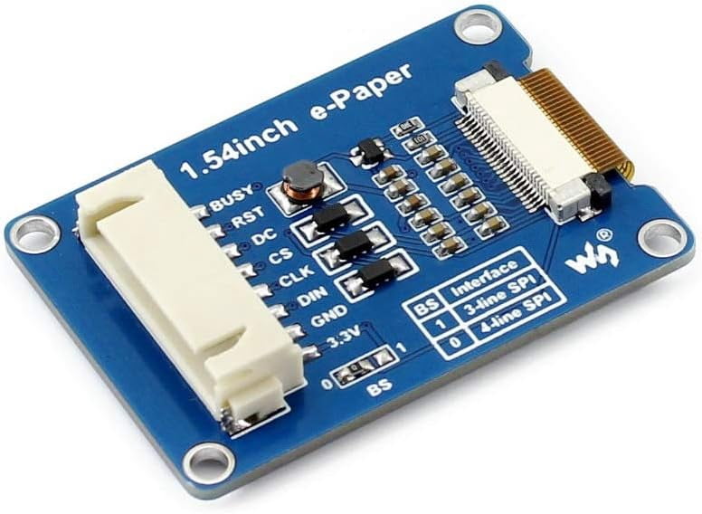 200x200 Resolution 1.54inch E-Ink Display Module Electronic E-paper Sreen with Embedded Controller SPI Interface Support Partial Refresh for /Arduino/Nucleo