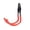Large J-Hook, variant on Garage Storage Hooks, Small U-Hook Heavy Duty Utility Hooks, Anti-Slip PVC Coated Steel Wall Hangers for Garage Tool Organization, Extension Cords, Hand Tools - Orange