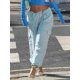 thumbnail image 3 of Txlixc Pantalones de cuerda, pantalones de bolsillo, pantalones de calle, azul Txlixc moda, 3 of 9