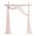thumbnail image 1 of Ruiboury Wedding Arch Drapes Add Romantic Atmosphere With Wide Application Wedding Arch Draping Fabric Polyester Wedding Valance shell pink 1Set, 1 of 6