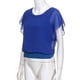 thumbnail image 4 of Women's Loose Casual Short Sleeve Batwing Sleeve Chiffon Top T-shirt BlouseXXL, 4 of 5
