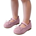 thumbnail image 2 of Girls Mary Jane Flat Shoes Cute Bow Round Toe Casual School Flats Ankle Strap Soft Non Slip Sole Fashion Shoes, 2 of 10