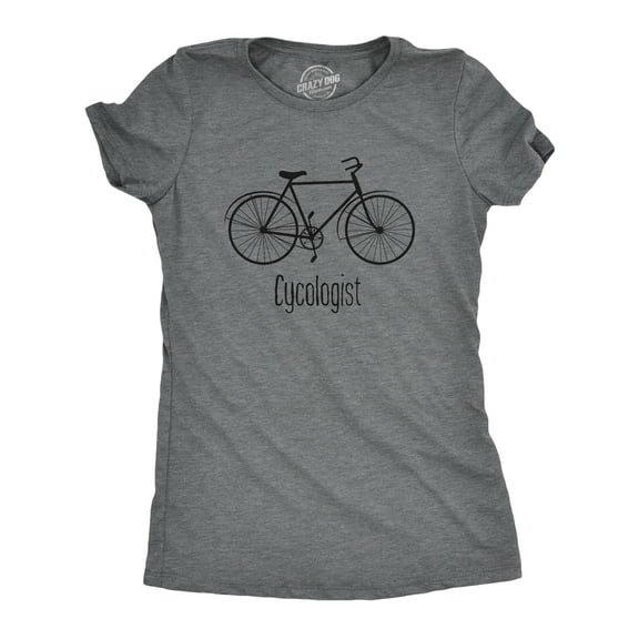 Womens Cycologist Funny Psychology Biking Cyclist Gift for Biker Graphic Sarcasm Womens Graphic Tees