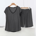 thumbnail image 2 of mihongmao Summer Outfits Comfy Sets for Women Clothing Fashion Women Sleeveless V-Neck Short Casual Pullover Comfy Set Gray L, 2 of 5