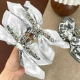 thumbnail image 5 of Bohemian Bow Knot Bandana Fabric Hair Clips Barrettes for Women Non Hair Accessories, 5 of 5