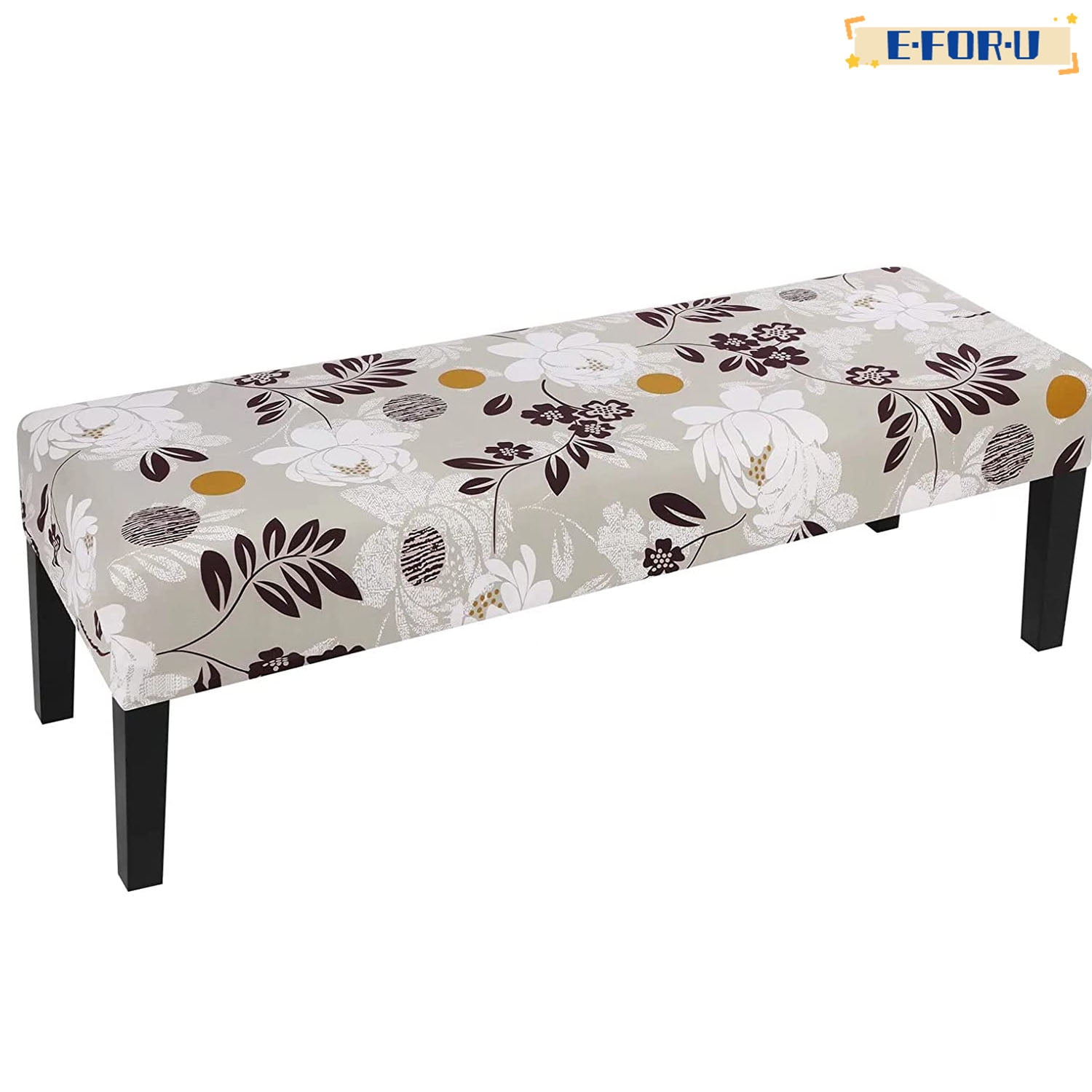 Dining Bench Cover, Stretch Washable Upholstered Bench Slipcover