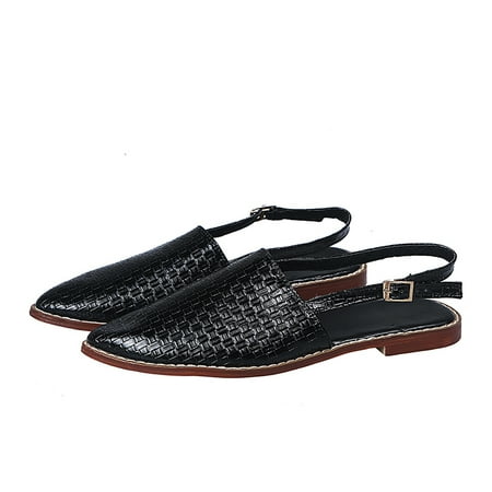 

Womens Fashion Solid Color Casual Pointed Hollow Out Back Buckle Flat Sandals Summer Open Toe Slide Sandals Comfortable Flats Flip-Flops Sandal Casual Platforms Wedge Sandals Heeled Sandals A24423