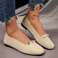 thumbnail image 6 of Daily Outing Comfortable Lightweight Dress Shoes Plus Size Shallow Cut Wide Width Spring Summer Beige 7, 6 of 9