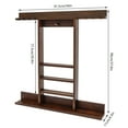 thumbnail image 6 of 8 Pool Cue Rack, Pool Stick Holder Wall Mounted, Billiard Cue Holder Wall Rack (Nut-brown), 6 of 20