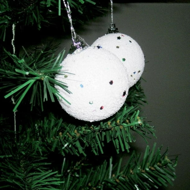 6 Pcs Snowball Christmas Tree Decoration Holiday Winter XMAS Tree Decor