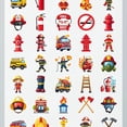 thumbnail image 4 of 35pcs-50pcs Cartoon Firefighter Stickers Emergency Stickers Funny Children Stickers for Luggage Laptop, 4 of 9