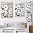 thumbnail image 4 of Designart "Calm Monochrome Dogwood II" Dogwood Floater Framed Canvas Prints, 4 of 5
