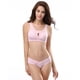 thumbnail image 3 of Sujetador deportivo de algodón puro con fruncido fruncido sin costuras de talla grande para mujer, 3 of 5