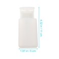 thumbnail image 3 of Miangastore Bouteilles Vides Format Voyage Blanches 2 Pcs 4.3x2.1in, 3 of 9