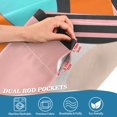 thumbnail image 5 of Yayeee Kitchen Curtains Tier Set of 2 Light Filtering 57"x36" Over Sink Window Panels, Orange Circle, 5 of 7