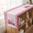 thumbnail image 6 of Table Runners 70 Inches Long Dress Scarves, Valentine's Day Farmhouse Coffee/Dining/Kitchen Table Decor, Holiday Table Runner, Pink Love Hearts Car Romantic Checked 13x70 Inch, 6 of 9