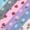 Mixed Flowers - 6 Pairs, variant on Pembrook Unisex Non-Binding Diabetic Ankle Socks, Bright Colors, Large, 6 Pairs