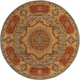 thumbnail image 1 of Unique Loom Austin Vintage Area Rug 6' x 6' Round Navy Blue/Tan, 1 of 1