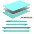 thumbnail image 5 of IBENZER Compatible with 2022 2021 2020 MacBook Air 13 inch Case M1 A2337 A2179 A1932, Hard Shell Case with Keyboard Cover & Type-C Adapter for Mac Air 13" (2018-2022), Turquoise, W-AT13-TBL+1TC, 5 of 10