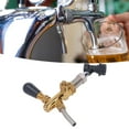 thumbnail image 2 of Cergrey Robinet de Bière Réglable Robinet de Bière en Laiton en Acier Inoxydable Robinet de Bière avec Connecteur Rapide, 2 of 8