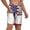 White, variant on Mens Virginia Texas Flag Swimming Trunks with Compression Liner Beach Quick Dry Swim Shorts